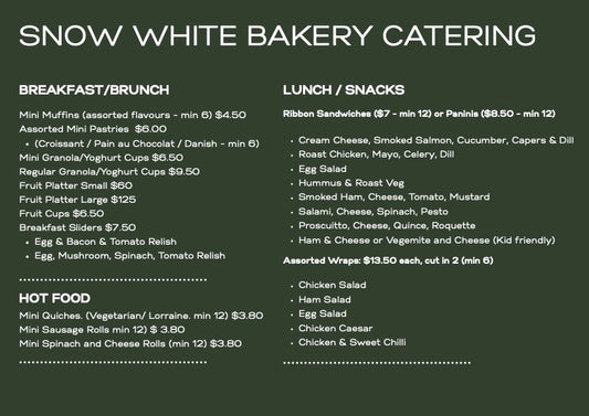 Catering Menu