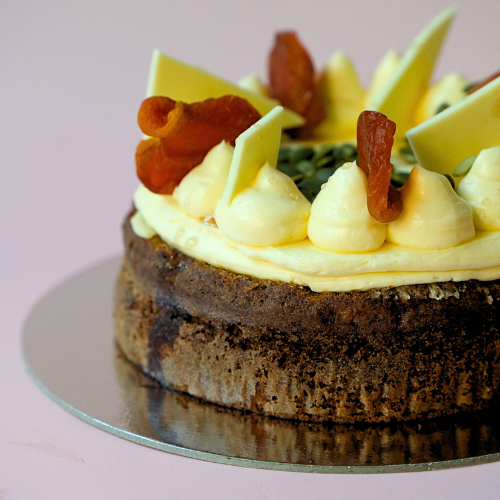 Carrot, Maple & White Chocolate Cake