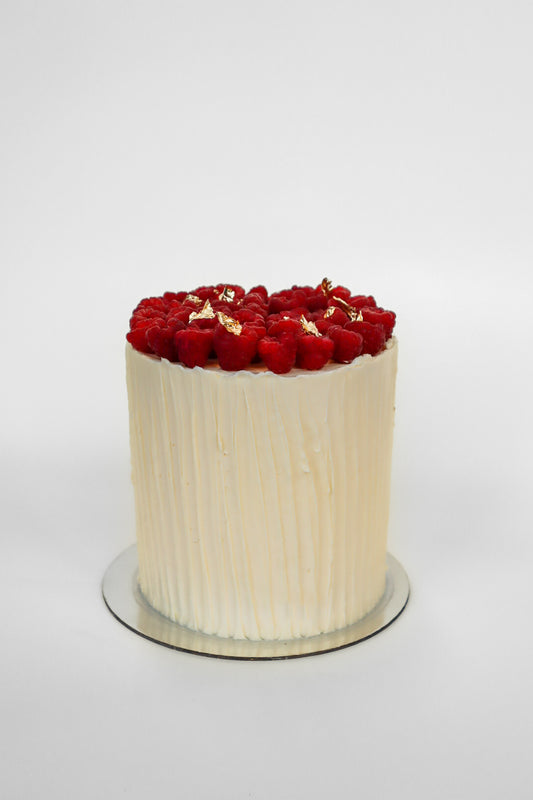 Textured Raspberry Cake